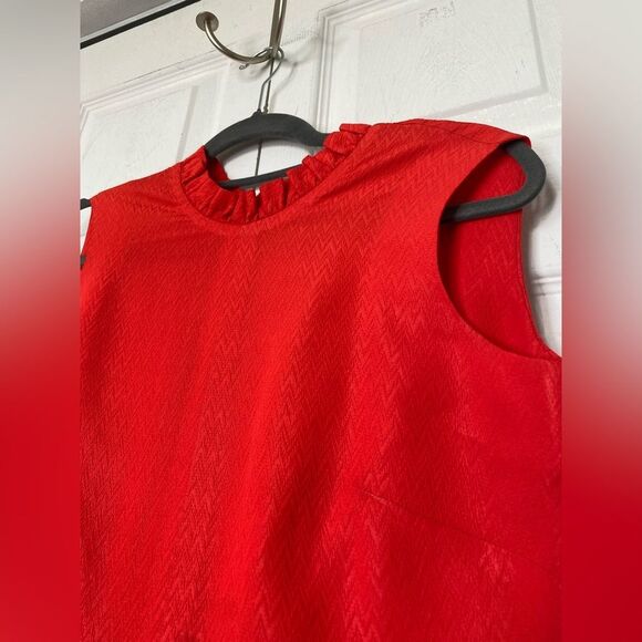 1970s/60s Red Gabardine Jumpsuit Size Large - Picture 2 of 10